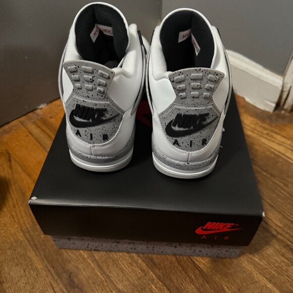White Cements Jordan 4s - Picture 4 of 5